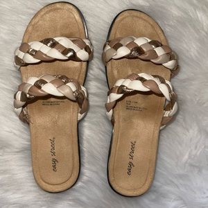 EUC Easy Street braided sandals